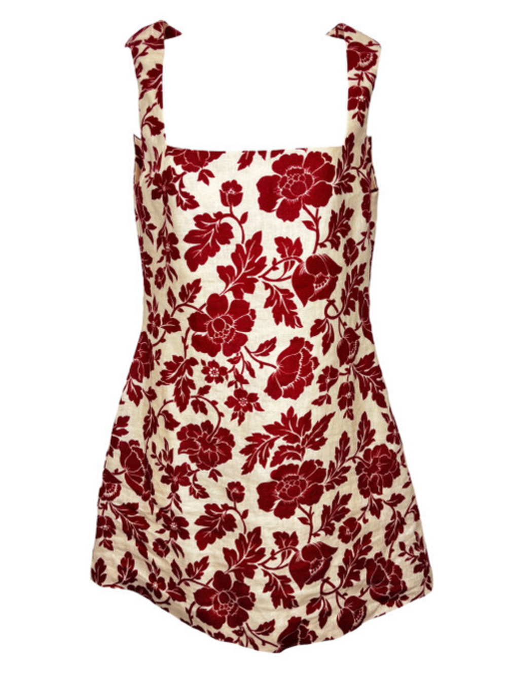 Posse "Alice" Floral Linen Mini Dress